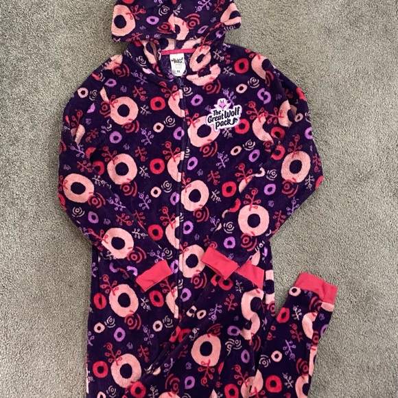 Girls Great Wolf Lodge Footless Fleece Pjs size XL 14 - Picture 3 of 8